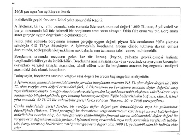 bagımsız denetim örneği